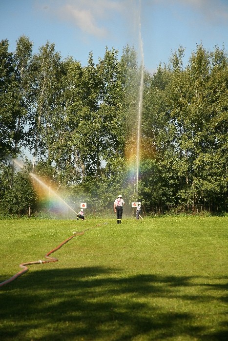 Závody v požárním útoku v Hošťce 20.8.2011